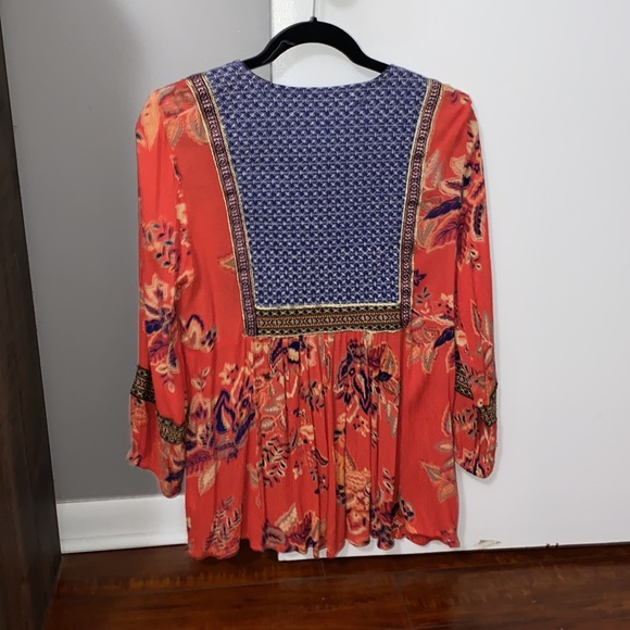 R D & Koko by Anthropologie Bohemian embroidered Blouse - Picture 2 of 11